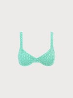 Cyan Mesh Underwire Bikini Top - Image 5