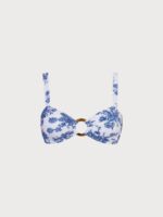 Ruched Cutout Floral Bikini Top - Image 10