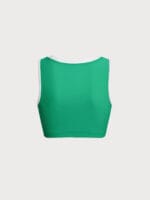 Green Contrast Crop Surf Top - Image 6