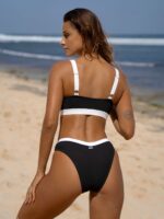 Contrast Trim Bikini Top - Image 3