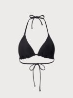 Black Reversible Floral Halter Bikini Top - Image 8