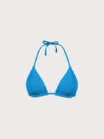 Blue Reversible Halter Triangle Bikini Top - Image 6
