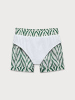 Boys' Green Geometric Swim Shorts - Image 4
