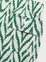 Boys' Green Geometric Swim Shorts - Image 7