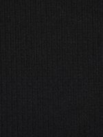 Black Contrast Ribbed U Neck One-Piece Swimsuit - Image 9
