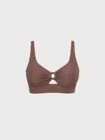 Caramel O-Ring Plus Size Tankini Top - Image 5