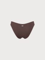 Coffee Ribbed Bikini Bottom - Image 10