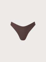 Coffee Ribbed Bikini Bottom - Image 9