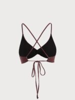 Brown Twist Backless Bikini Top - Image 8