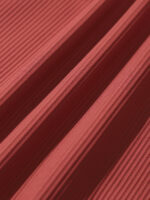 Brick Red Contrast Stitch High Cut Plus Size Bikini Bottom - Image 7