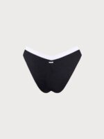 Contrast Trim V-Cut Bikini Bottom - Image 11