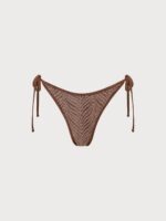 Brown Crochet Tie Bikini Bottom - Image 5