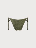 Army Green Crochet Tie Bikini Bottom - Image 7