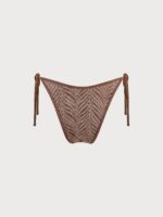 Brown Crochet Tie Bikini Bottom - Image 6