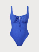 Cutout Tie Plus Size One-Piece Swimsuit - Image 6