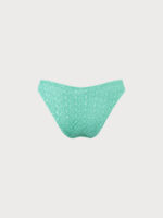Cyan V-Cut Mesh Bikini Bottom - Image 6