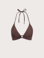 Dark Coffee Back Tie Bikini Top - Image 9