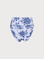 Floral High Waist Bikini Bottom - Image 10