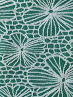 Green Floral Jacquard Bikini Bottom - Image 8