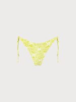Floral Jacquard Tie Bikini Bottom - Image 5