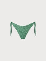 Geometric Textured Tie Bikini Bottom - Image 3