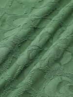 Girls Dark Green Jacquard One-Piece - Image 4