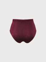 Jacquard Ruched Plus Size Bikini Bottom - Image 7