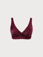 Jacquard Twist Front Plus Size Bikini Top - Image 7
