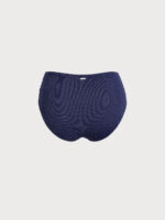Blue Ruched Glitter Plus Size Bikini Bottom - Image 7