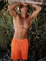 Hapnix® - The Orange Men's 7" Swim Trunks - Image 3