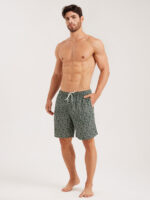 Hapnix® -Men's Green 7" Swim Trunks - Image 4