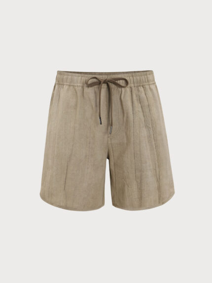 Hapnix® - Khaki Linen Beach Shorts