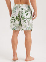 Hapnix® - Men's 7" Green Print Swim Trunks - Image 2