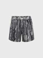 Hapnix® - Men's Black Stripes 5" Swim Trunks - Image 4