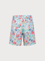 Vibrant Floral 7" Men's Swim Trunks - Image 3