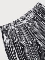 Hapnix® - Men's Black Stripes 5" Swim Trunks - Image 8