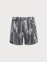 Hapnix® - Men's Black Stripes 5" Swim Trunks - Image 6