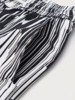 Hapnix® - Men's Black Stripes 5" Swim Trunks - Image 9