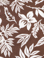 Brown Floral Print 7" Swim Trunks - Image 6