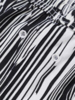 Hapnix® - Men's Black Stripes 5" Swim Trunks - Image 10