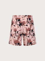 Brown Contrast Floral 7" Men's Swim Trunks - Image 3