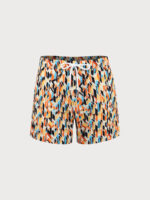 Hapnix® - Men's 5" Yellow Print Swim Trunks - Image 5