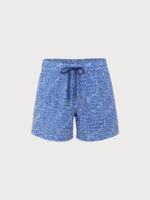 The Navy Striped Beach Men's 5" Swimming Trunks