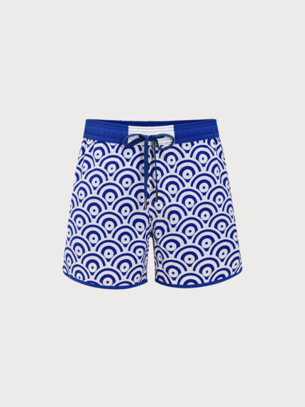 The Navy Waves Men's 5" Swimming Trunks
