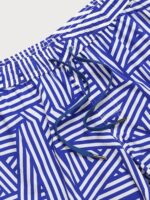 The Navy Geometric Beach Men's 5" Swimming Trunks - Image 4