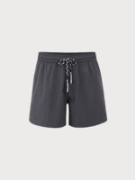 The Dark Grey Beach Men's 7" Swimming Trunks