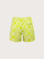 The Fluorescent Green Beach Men's 5" Swimming Trunks - Image 2