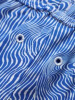The Navy Striped Beach Men's 5" Swimming Trunks - Image 6