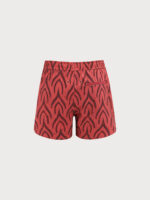 The Wine Red Beach Men's 5" Swimming Trunks - Image 3
