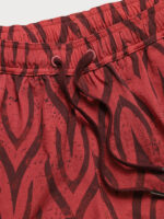The Wine Red Beach Men's 5" Swimming Trunks - Image 5
